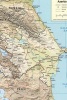 A National Map of Azerbaijan - Blank 150 Page Lined Journal for Your Thoughts, Ideas, and Inspiration (Paperback) - Unique Journal Photo