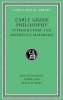 Early Greek Philosophy, Volume I - Beginnings and Early Ionian Thinkers (English, Greek, To, Hardcover) - Glenn W Most Photo