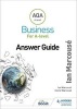 AQA Business for A Level (Marcouse) Answer Guide (Paperback) - Ian Marcouse Photo