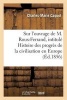 Sur L'Ouvrage de M. Roux-Ferrand, Intitule Histoire Des Progres de La Civilisation En Europe (French, Paperback) - Charles Marie Caquot Photo