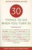 Thirty Things to Do When You Turn Thirty (Paperback) - Chris Taylor Photo