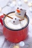 Hot Cocoa with a Marshmallow Snowman Journal - 150 Page Lined Notebook/Diary (Paperback) - Cs Creations Photo