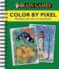 Brain Games Color by Pixel (Spiral bound) - Ltd Publications International Photo