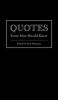 Quotes Every Man Should Know (Hardcover) - Nick Mamatas Photo