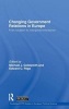 Changing Government Relations in Europe (Hardcover) - Michael J Goldsmith Photo