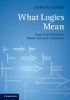 What Logics Mean - from Proof Theory to Model-theoretic Semantics (Paperback, New) - James W Garson Photo