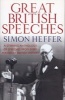 Great British Speeches (Paperback) - Simon Heffer Photo