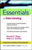 Essentials of Interviewing (Paperback) - Donald E Wiger Photo