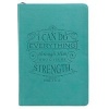 I Can Do Everything: Teal Lux-Leather Journal with Zipper (Hardcover) - Christian Art Gifts Photo