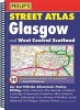 Philip's Street Atlas Glasgow and West Central Scotland (Spiral bound) -  Photo