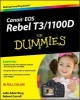 Canon EOS Rebel T3/1100D For Dummies (Paperback) - Julie Adair King Photo