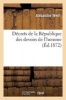 Decrets de La Republique Des Devoirs de L'Homme (French, Paperback) - Weill A Photo