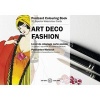 Art Deco Fashion - Postcard Colouring Book (Postcard book or pack) - Pepin Van Roojen Photo