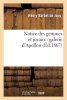 Notice Des Gemmes Et Joyaux - Galerie D'Apollon (French, Paperback) - Barbet De Jouy H Photo