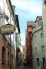 A Narrow Shopping Street in Regensburg, Bavaria - Blank 150 Page Lined Journal for Your Thoughts, Ideas, and Inspiration (Paperback) - Unique Journal Photo