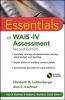 Essentials of WAIS-IV Assessment (Paperback, 2nd Revised edition) - Elizabeth O Lichtenberger Photo