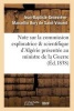 Note Sur La Commission Exploratrice Et Scientifique D'Algerie Au Ministre de La Guerre (French, Paperback) - Jean Baptiste Genevieve Marcellin Bory De Saint Vincent Photo