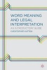 Word Meaning and Legal Interpretation - An Introductory Guide (Paperback) - Christopher Hutton Photo