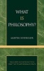 What is Philosophy? (Paperback) - Martin Heidegger Photo