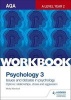 AQA Psychology for A Level Workbook 3, Workbook 3 - Issues and Options: Relationships, Stress and Aggression (Paperback) - Molly Marshall Photo