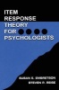 Item Response Theory (Paperback) - Susan E Embretson Photo