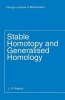 Stable Homotopy and Generalized Homology (Paperback) - J Frank Adams Photo