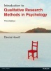 Introduction to Qualitative Research Methods in Psychology (Paperback, 1st New edition) - Dennis Howitt Photo