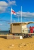 A Lifeguard Tower on the Dorset, England Beac - Blank 150 Page Lined Journal for Your Thoughts, Ideas, and Inspiration (Paperback) - Unique Journal Photo