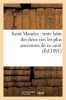 Saint Maudez: Texte Latin Des Deux Vies Les Plus Anciennes de Ce Saint - Et de Son Tres Ancien Office (French, Paperback) - Sans Auteur Photo