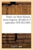 Notice Sur Marie Kaisale, Jeune Negresse, Decedee Le 2 Septembre 1858 Dans Le Monastere (French, Paperback) - Sans Auteur Photo