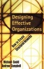 Designing Effective Organizations - How to Create Structured Networks (Hardcover) - Michael Goold Photo