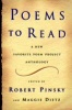 Poems to Read - On Youth, Darkness,Art, Passion, and Other Subjects (Hardcover, 1st ed) - Robert Pinsky Photo