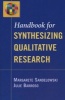 Handbook for Synthesizing Qualitative Research (Paperback) - Margarete Sandelewski Photo