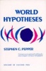 World Hypotheses - A Study in Evidence (Paperback) - Stephen Coburn Pepper Photo