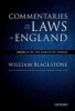 The Oxford Edition of Blackstone's: Commentaries on the Laws of England, Book 2 - Of the Rights of Things (Paperback) - William Blackstone Photo