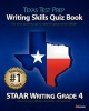 Texas Test Prep Writing Skills Quiz Book Staar Writing Grade 4 - Covers Revising, Editing, Vocabulary, and Grammar (Paperback) - Test Master Press Photo