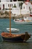 Fishing Boats in the Harbor in Mykonos Greece Journal - 150 Page Lined Notebook/Diary (Paperback) - Cs Creations Photo