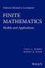 Solutions Manual to Accompany Finite Mathematics - Models and Applications (Paperback) - Carla C Morris Photo