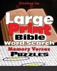 Large Print Bible Word Search Memory Verses Puzzles (Large print, Paperback, large type edition) - Omolove Jay Photo