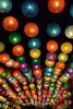 Colorful Paper Lanterns at Night - Blank 150 Page Lined Journal for Your Thoughts, Ideas, and Inspiration (Paperback) - Unique Journal Photo