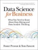 Data Science for Business - What You Need to Know About Data Mining and Data-Analytic Thinking (Paperback) - Foster Provost Photo