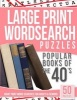  Puzzles Popular Books of the 40s - Giant Print Word Searches for Adults & Seniors (Large print, Paperback, large type edition) - Large Print Wordsearches Photo