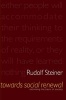 Towards Social Renewal - Basic Issues of the Social Question (Paperback, 4th Revised edition) - Rudolf Steiner Photo