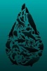 Oil Drop Composed of Marine Animal Silhouettes Journal - 150 Page Lined Notebook/Diary (Paperback) - Cool Image Photo