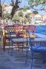 Sitting at a Sidewalk Cafe on Simi Island Greece Journal - 150 Page Lined Notebook/Diary (Paperback) - Cs Creations Photo