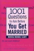 1,001 Questions to Ask Before You Get Married (Paperback) - Monica Mendez Leahy Photo