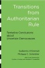 Transitions from Authoritarian Rule - Tentative Conclusions About Uncertain Democracies (Paperback) - Guillermo ODonnell Photo