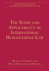 Scope and Applicability of International Humanitarian Law (Hardcover, New Ed) - Wolff Heintschel von Heinegg Photo