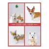 Festive Furry Friends Deluxe Notecard Collection (Cards) - Galison Photo