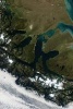 Tierra del Fuego Glacier in Chile from Space - Blank 150 Page Lined Journal for Your Thoughts, Ideas, and Inspiration (Paperback) - Unique Journal Photo